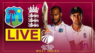 🔴 LIVE  West Indies v England  1st Apex Test Day 2 [upl. by Sihtam]