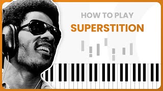 How To Play Superstition By Stevie Wonder On Piano  Piano Tutorial Part 1  Free Tutorial [upl. by Nelyahs]