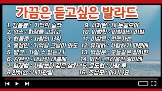 사랑을 노래하다 사랑이 그리운 이들에게 좋은 노래모음 김현식 유재하 조성모 왁스 [upl. by Bascio]