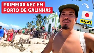 Primeira vez de um japonês em Porto de Galinhas [upl. by Dirgis]