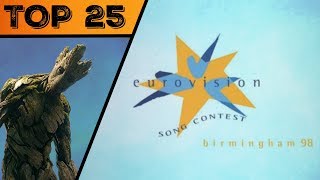 ESC 1998  My Top 25 with comments [upl. by Rosy]