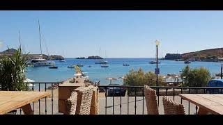 Almyra Beach Bar Lindos Rhodes Greece [upl. by Eiclehc]