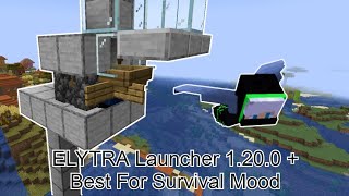 Minecraft Easy Elytra Launcher  Tutorial 120  How to build elytra launcher to reach sky limit [upl. by Nonnel]