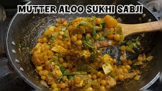 Matar aloo sukhi sabji [upl. by Irbmac377]