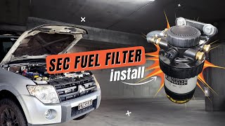 How to install a Universal Secondary Fuel Filter on a Mitsubishi Pajero [upl. by Toby]