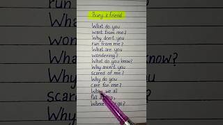 billie eilish bury a friend lyrics [upl. by Etnomal]