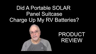 Review Of The Renogy 100 Watt SOLAR Panel Suitcase [upl. by Nissa]