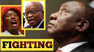 SA in Protest over release of Ramaphosa Members of Cabinet list ANC in Coalition talk with MK amp EFF [upl. by Tima]