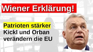 Wiener Erklärung EU Politik Patrioten immer stärker AfD FPÖ Orban und Kickl [upl. by Arrej]