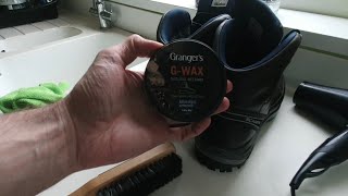 Scarpa  Cleaning amp Protecting Leather Walking  Hiking Boots with Grangers GWax Natural Beeswax [upl. by Annaer551]