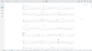 Symphony X — Nevermore guitar tab in browser [upl. by Maribel859]