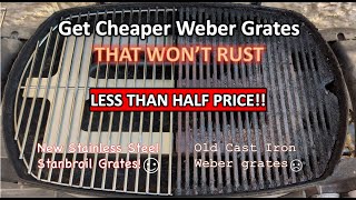 Get Awesome WEBER Replacement Grates for Half the Price  Stainless Steel [upl. by Nive575]