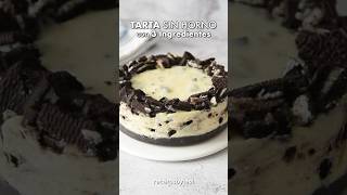 TARTA de OREO Sin Horno con 3 Ingredientes 💙 [upl. by Burgess504]