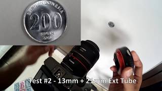 Canon EF 50mm f18 with Extension Tube Macro EOS M6 [upl. by Airitak]