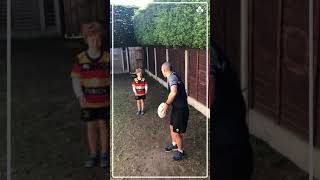 Aviva Minis Rugby Skills 28 Catch amp Step [upl. by Vallo474]