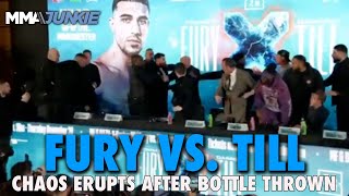 Tommy Fury Darren Till Almost Come to Blows at Press Conference [upl. by Vasquez]