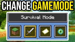 How To Change Gamemode In Minecraft Bedrock amp Java [upl. by Hallette208]