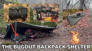 Solo Overnight Bugging Out With a Seasonfort Expanse Backpack Shelter and Chicken Noodle Soup [upl. by Hanah112]