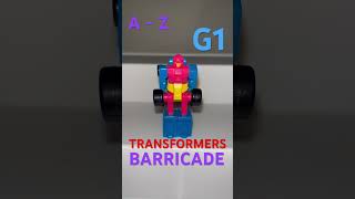 G1 transformers A to Z  Barricade transformersg1 80s toys nostalgia awesome transformers [upl. by Llebyram]