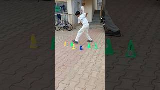 Tcone Cricket drill skillbeautiful cricket conedrills cricketlover sports viralvideo [upl. by Ycats]