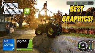 Farming Simulator 25 on i710750H amp Nvidia GTX 1650 Ti MAXQ Design MediumHigh Settings farming [upl. by Ahsyle]