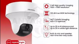 Unboxing amp Review Camera terbaru HIKVISION DS2CE70D0TPTLTS 2MP Hybrid Light Two Way Audio PT [upl. by Sidky]