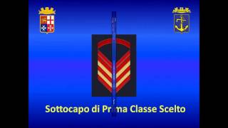 Gradi della Marina Militare Italiana [upl. by Wil]