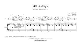 Massenet  MélodieÉlégie  Flute [upl. by Alyehs691]