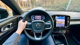 VOLVO XC40 2023 Facelift  POV test drive city highway Recharge Twin [upl. by Casaleggio436]