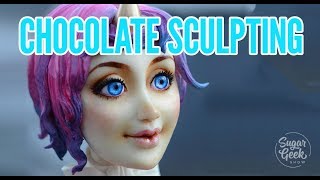 Modeling Chocolate  Face Sculpting with Liz Marek [upl. by Mattah145]