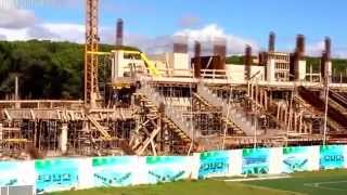 الملعب البلدي بالقنيطره  اشغال التوسيع Stade du KAC [upl. by Arebma328]