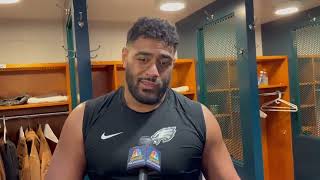 Jordan Mailata on Jalen Hurts [upl. by Nannie95]