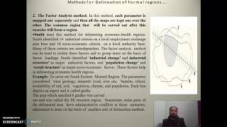 Methods of Regionalization [upl. by Aerahs664]