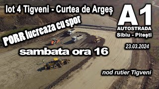 autostrada A1 Sibiu Pitesti  lot 4 Tigveni  Curtea de Argeș  zona nod rutier Tigveni [upl. by Munro]