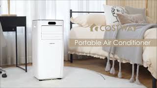 Costway 10000 BTU v Portable Air Conditioner with Remote Control [upl. by Odelle]