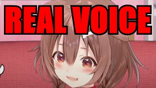 Korone Shows the Differences Between Her Real Voice and Stream Voice【Hololive  Eng Sub】 [upl. by Aerbma555]