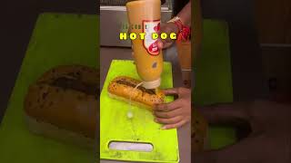 Veg Cheese Hot Dog shorts ytshortsindia youtubeshorts hotdog streetfood indiansnack [upl. by Alyal]