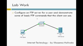 Internet Technology  FTP Cisco Packet Tracer [upl. by Iinde227]