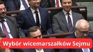 Głosowania  Wybór Wicemarszałków Sejmu RP 13 listopada 2023 r [upl. by Pappas]