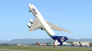 Giant Boeing 747 Vertical Takeoff  XPlane 11 [upl. by Mccourt909]