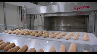 Multiproduct Automatic Bakery Line  buns ciabatta bread baguette round and long loaves [upl. by Cuttler791]