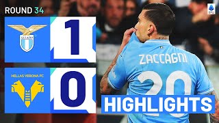 LAZIOVERONA 10  HIGHLIGHTS  Zaccagni strikes the winner at the Olimpico  Serie A 202324 [upl. by Frager]