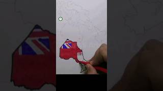 Drawing Ontario flag map  Canadian provincial flag maps [upl. by Tews662]