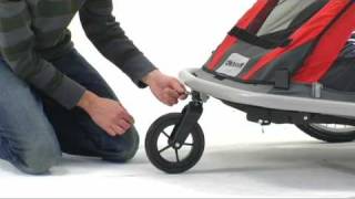 Croozer 525  strolling and cycling conversion kit installation video [upl. by Vonnie]