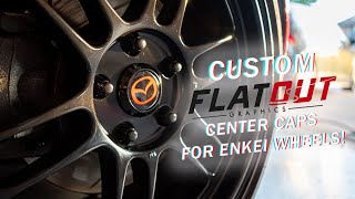 Custom Center Caps for Enkei Wheels by Flat Out Graphics [upl. by Rosana918]