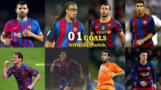 Barcelona Player who only score 1 goal For FC Barcelona Aguero Mascherano Quaresma Belleti [upl. by Lehcyar]