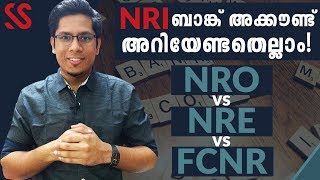 What is NRO NRE amp FCNR Accounts Everything you need to know about NRI Bank Accounts Malayalam [upl. by Gilman]