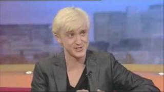 Tom Felton Draco Malfoy discusses Harry Potter on GMTV [upl. by Fairley]