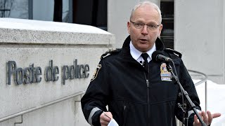 Convoi vers Québec la police discute avec les organisateurs [upl. by Htrahddis]