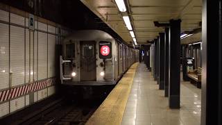 MTA New York City Subway Harlem148th St bound 3 local train of R62s  Nevins St [upl. by Herold]